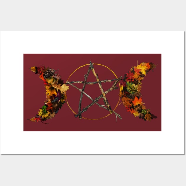 Triple Goddess Autumn Wall Art by Heather Dorsch Creations